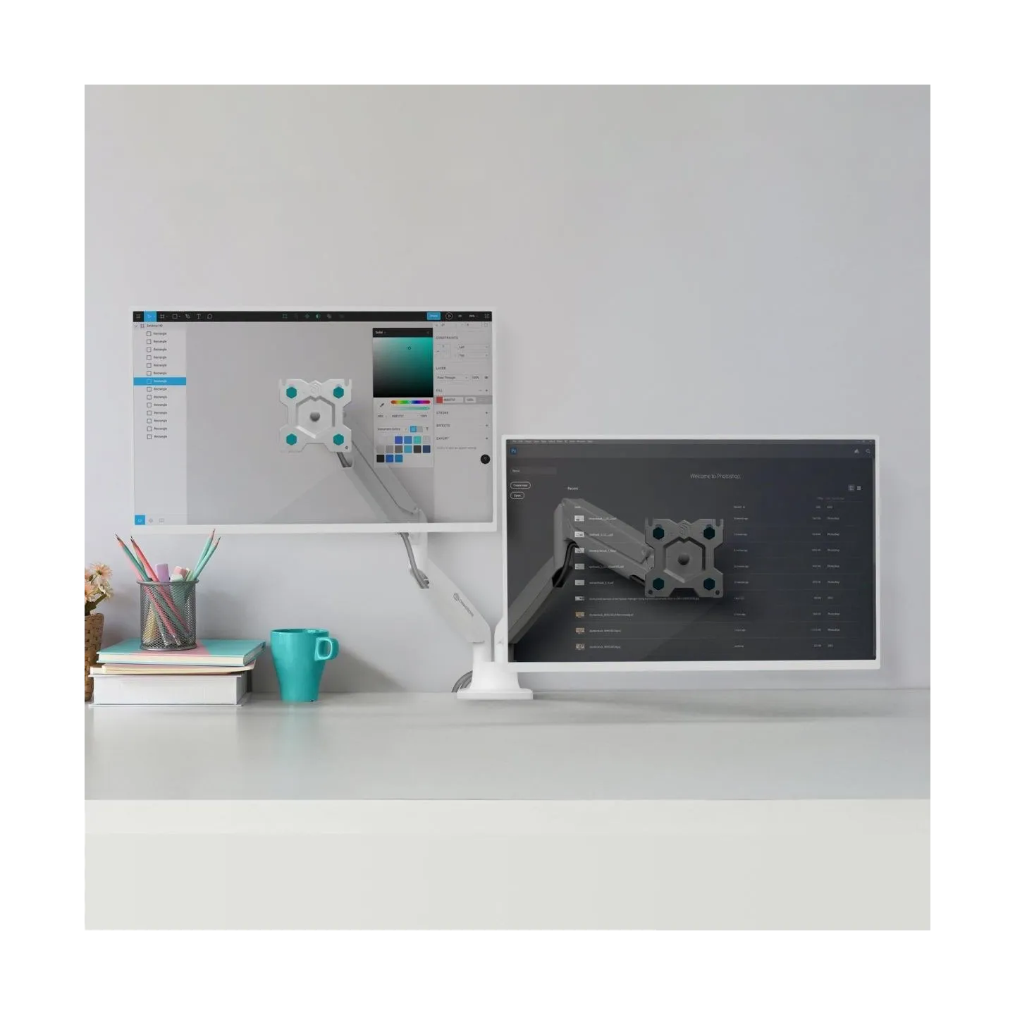 Onkron MONITOR ACC DESK MOUNT/13-32" WHITE G200-W ONKRON