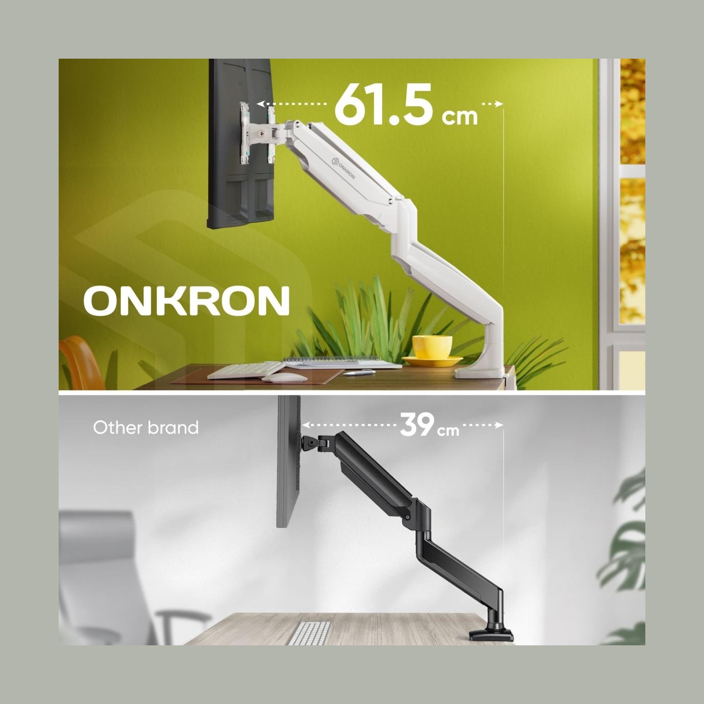 Onkron MONITOR ACC DESK MOUNT/13-32" WHITE G200-W ONKRON