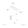 Neomounts TV SET ACC DESK MOUNT BLACK/FPMA-D050DBLACK NEOMOUNTS