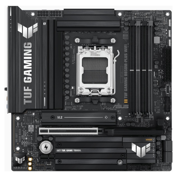 Asus TUF GAMING B850M-PLUS WIFI | Processor family AMD | Processor socket AM5 | DDR5 | Supported hard disk drive interfaces M.2,