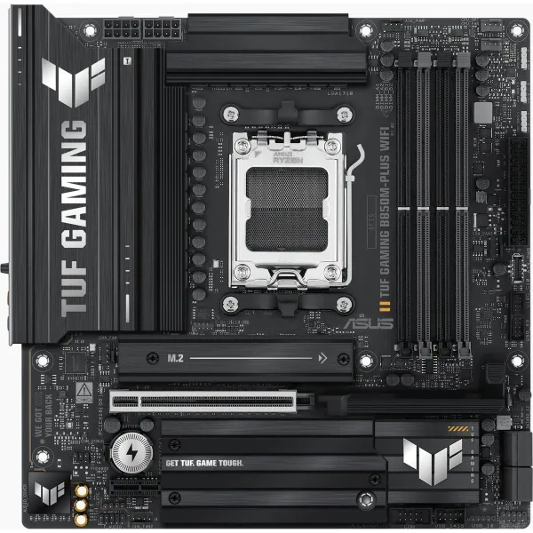 Asus TUF GAMING B850M-PLUS WIFI | Processor family AMD | Processor socket AM5 | DDR5 | Supported hard disk drive interfaces M.2,