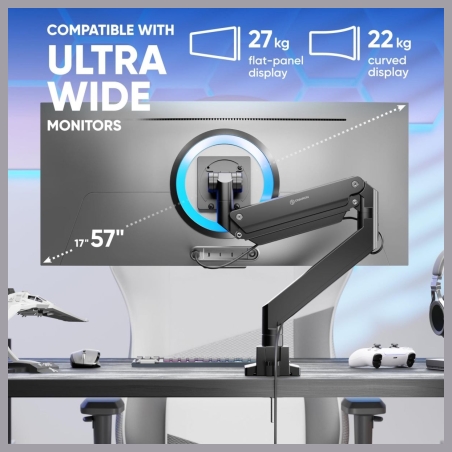 Onkron MONITOR ACC DESK MOUNT/17-57" BLACK G130-B ONKRON