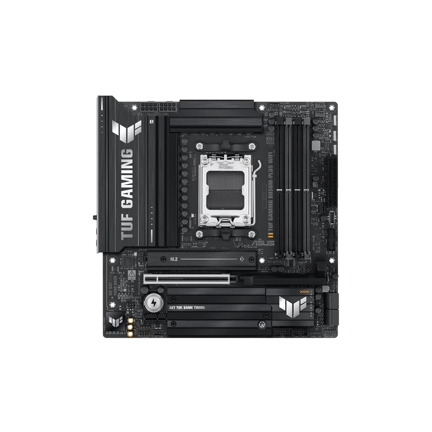Asus TUF GAMING B850M-PLUS WIFI | Processor family AMD | Processor socket AM5 | DDR5 | Supported hard disk drive interfaces M.2,
