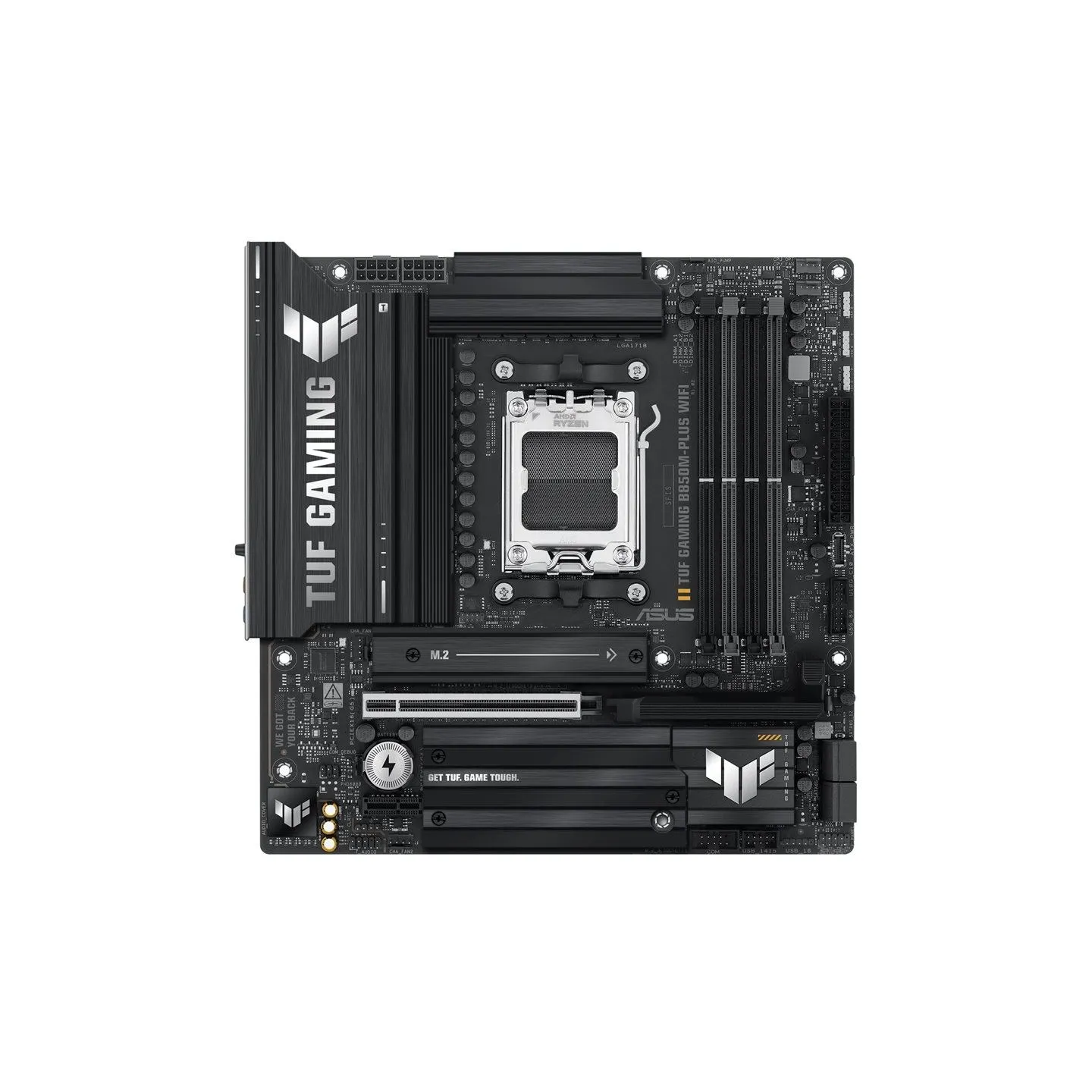 Asus TUF GAMING B850M-PLUS WIFI | Processor family AMD | Processor socket AM5 | DDR5 | Supported hard disk drive interfaces M.2,