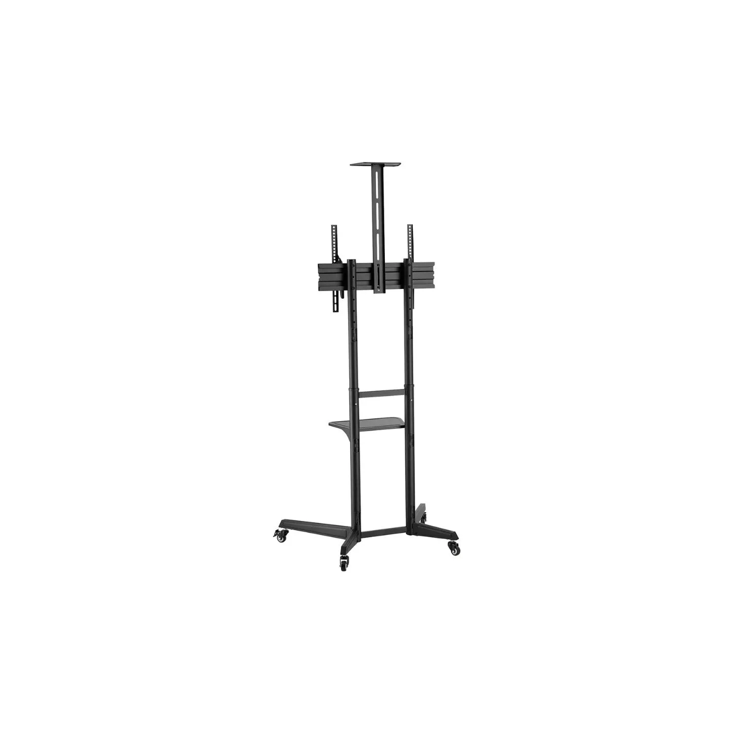 Neomounts BY NEWSTAR MOBILE FLOOR STAND INCL. AV- AND CAM SHELF (HEIGHT ADJUSTABLE: 128,5-145 CM)
