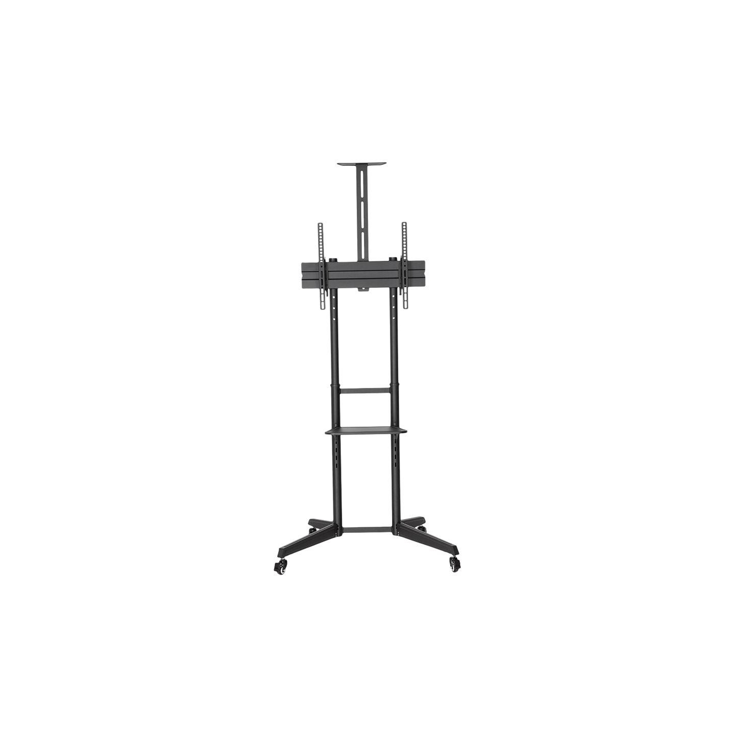 Neomounts BY NEWSTAR MOBILE FLOOR STAND INCL. AV- AND CAM SHELF (HEIGHT ADJUSTABLE: 128,5-145 CM)