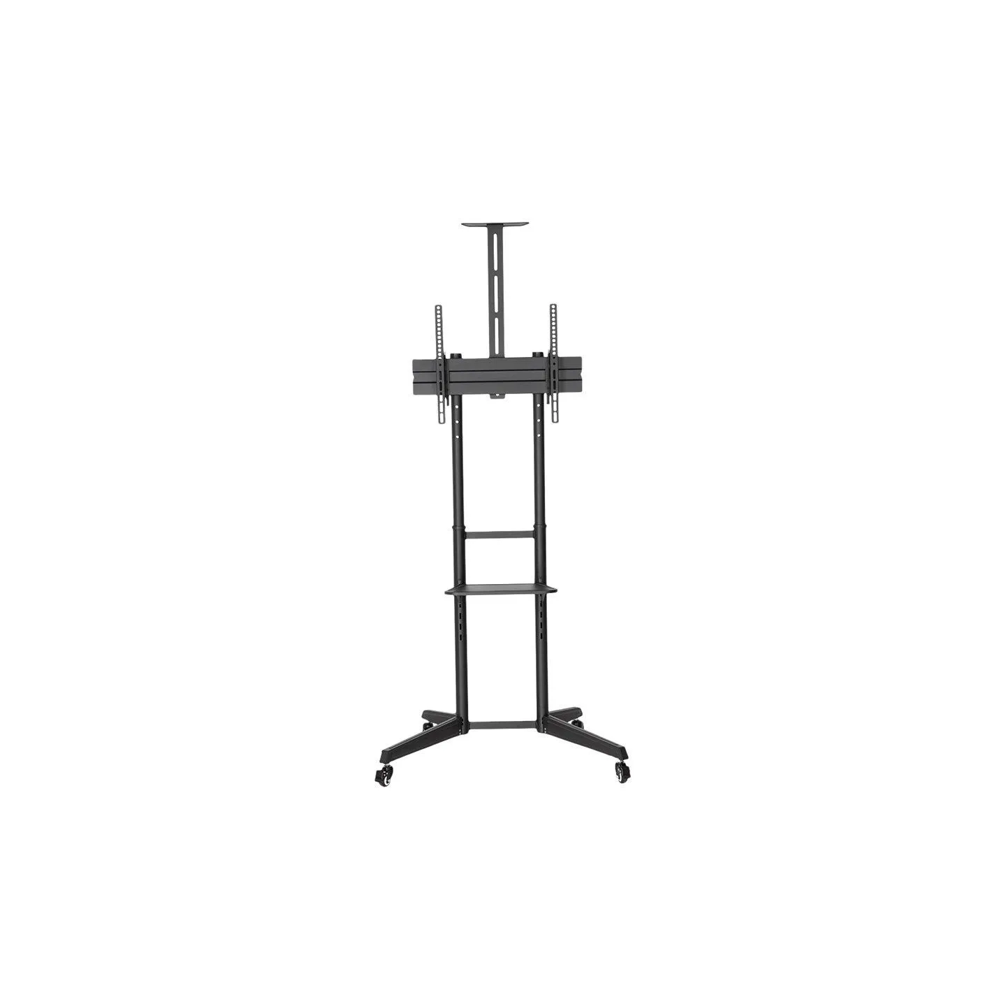 Neomounts BY NEWSTAR MOBILE FLOOR STAND INCL. AV- AND CAM SHELF (HEIGHT ADJUSTABLE: 128,5-145 CM)