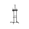Neomounts BY NEWSTAR MOBILE FLOOR STAND INCL. AV- AND CAM SHELF (HEIGHT ADJUSTABLE: 128,5-145 CM)
