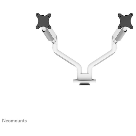 Neomounts SELECT DESK MOUNT, DOUBLE DISPLAY (TOPFIX CLAMP &GROMMET) WHITE