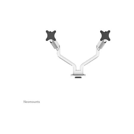 Neomounts SELECT DESK MOUNT, DOUBLE DISPLAY (TOPFIX CLAMP &GROMMET) WHITE