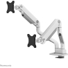 Neomounts SELECT DESK MOUNT, DOUBLE DISPLAY (TOPFIX CLAMP &GROMMET) WHITE
