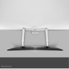 Neomounts SELECT DESK MOUNT, DOUBLE DISPLAY (TOPFIX CLAMP &GROMMET) WHITE