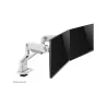 Neomounts SELECT DESK MOUNT, DOUBLE DISPLAY (TOPFIX CLAMP &GROMMET) WHITE