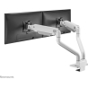 Neomounts SELECT DESK MOUNT, DOUBLE DISPLAY (TOPFIX CLAMP &GROMMET) WHITE