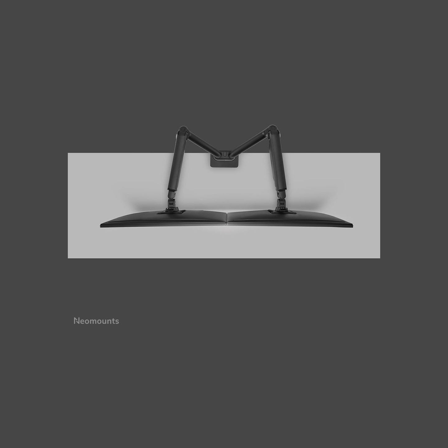 Neomounts SELECT DESK MOUNT, DOUBLE DISPLAY (TOPFIX CLAMP &GROMMET)