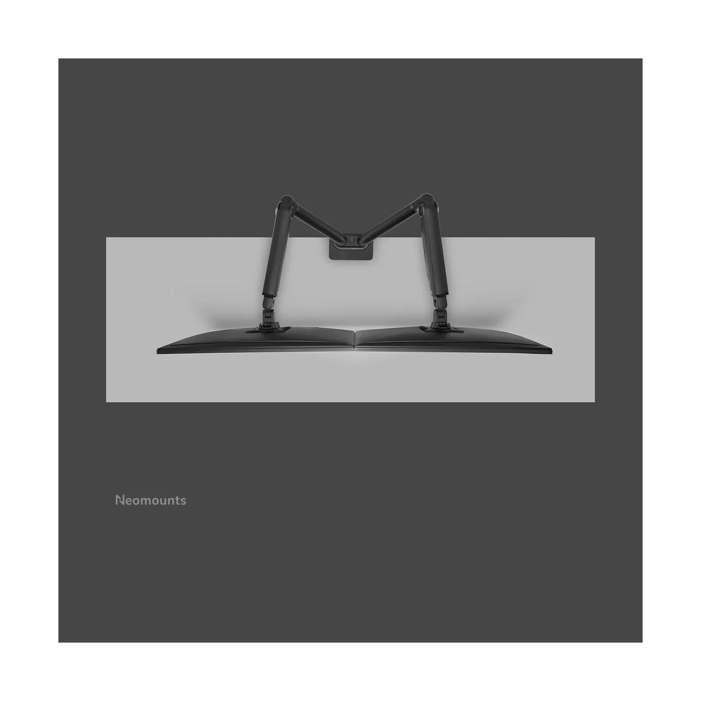 Neomounts SELECT DESK MOUNT, DOUBLE DISPLAY (TOPFIX CLAMP &GROMMET)