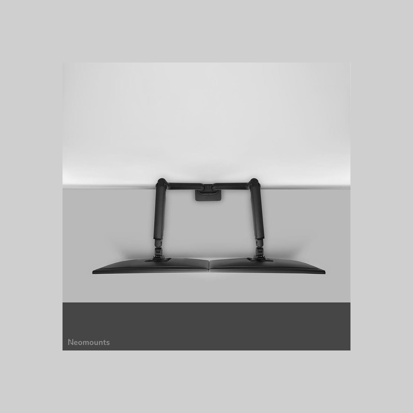 Neomounts SELECT DESK MOUNT, DOUBLE DISPLAY (TOPFIX CLAMP &GROMMET)