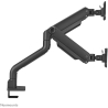 Neomounts SELECT DESK MOUNT, DOUBLE DISPLAY (TOPFIX CLAMP &GROMMET)