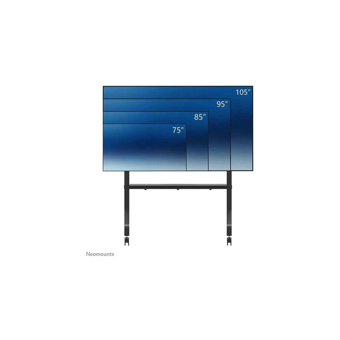 Neomounts Stand LFD FL50-575BL1 LFD/LCD/TV FL50-575BL1 65-100 inch 100x100-1000x600 125kg