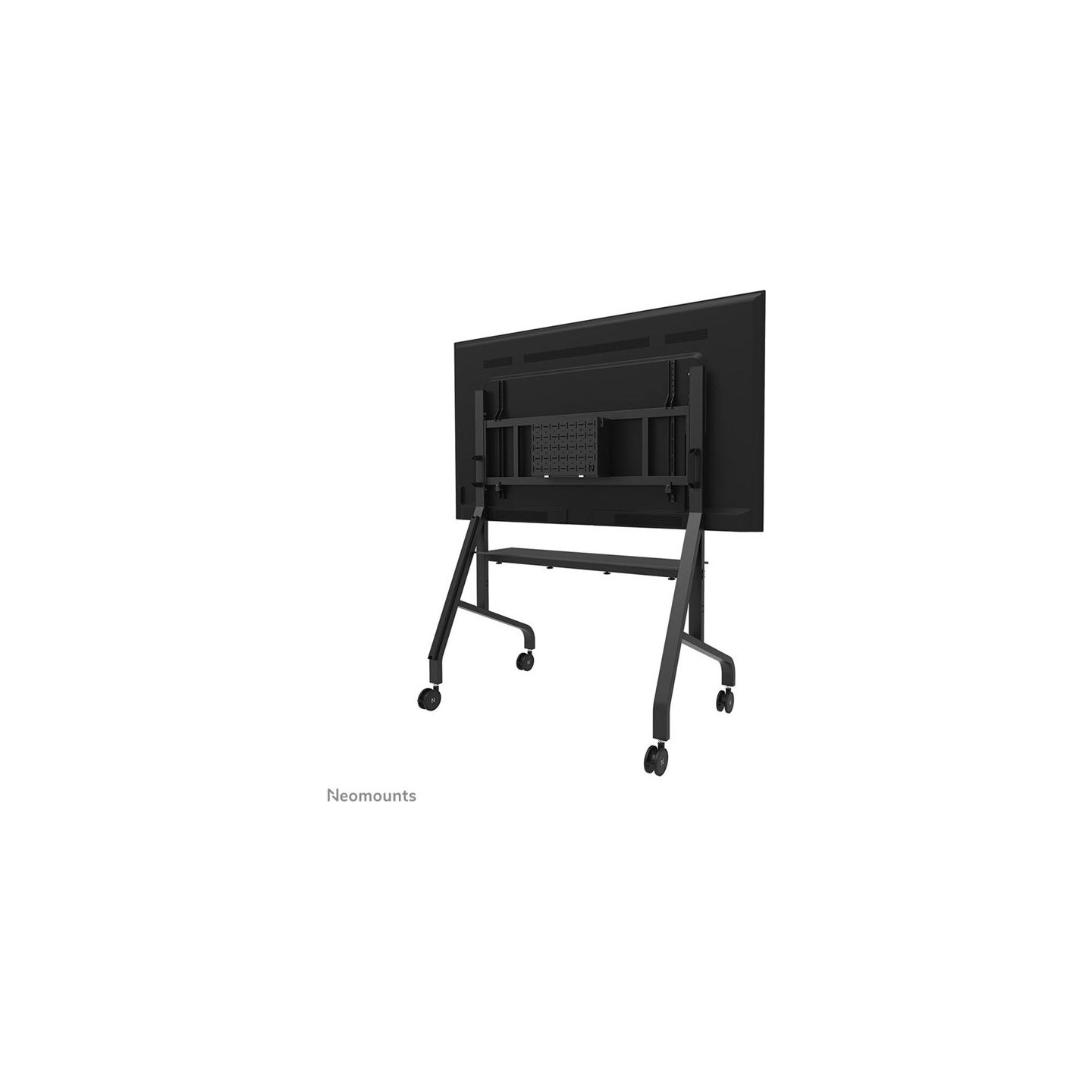 Neomounts MOVE GO XL MOBILE FLOOR STAND (FAST INSTALL, HEIGHT ADJUSTABLE), BLACK