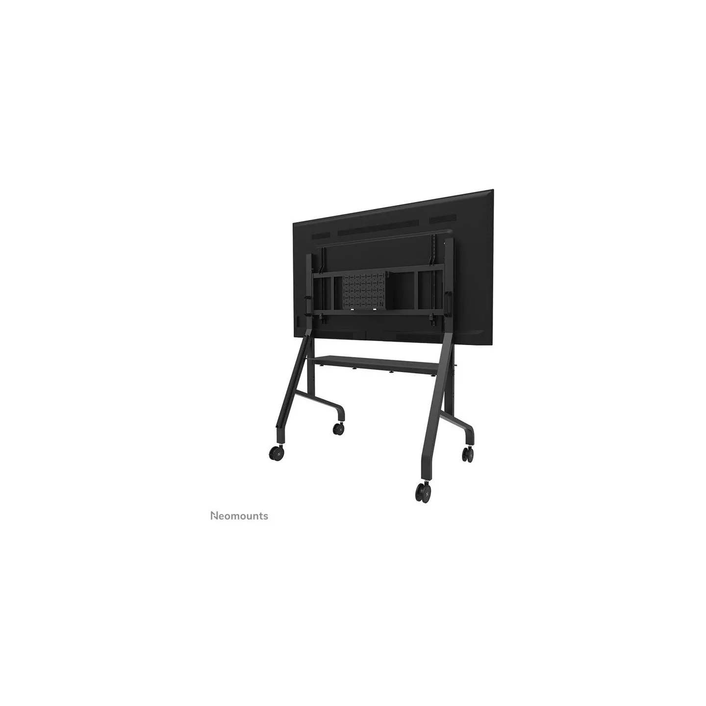 Neomounts MOVE GO XL MOBILE FLOOR STAND (FAST INSTALL, HEIGHT ADJUSTABLE), BLACK