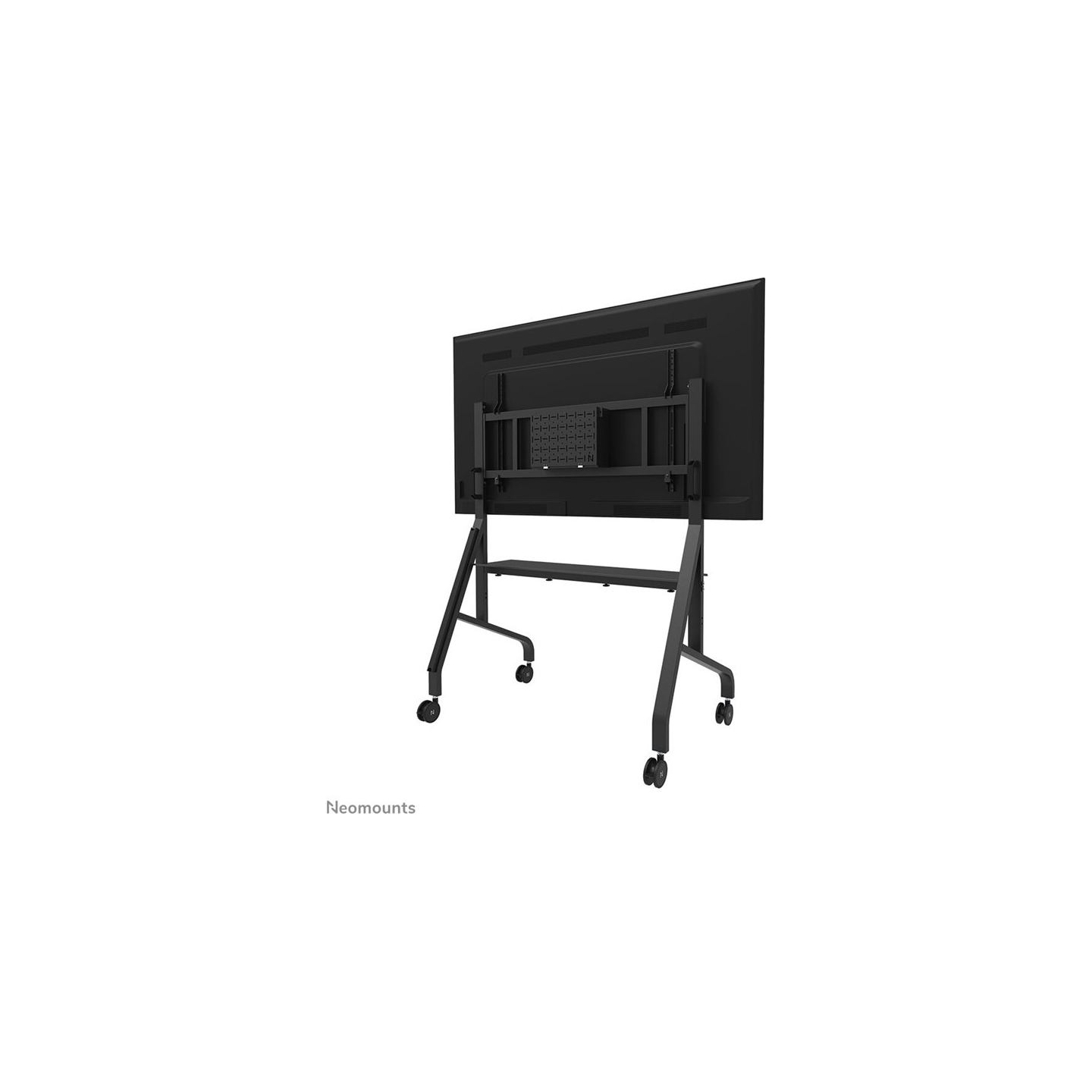 Neomounts MOVE GO XL MOBILE FLOOR STAND (FAST INSTALL, HEIGHT ADJUSTABLE), BLACK