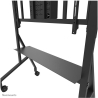 Neomounts MOVE GO XL MOBILE FLOOR STAND (FAST INSTALL, HEIGHT ADJUSTABLE), BLACK