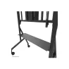 Neomounts MOVE GO XL MOBILE FLOOR STAND (FAST INSTALL, HEIGHT ADJUSTABLE), BLACK