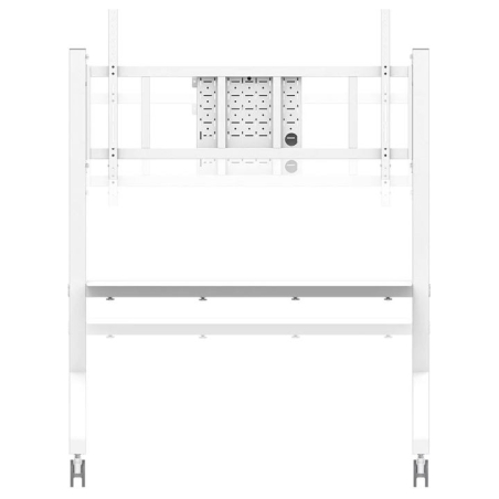 Neomounts MOVE GO XL MOBILE FLOOR STAND (FAST INSTALL, HEIGHT ADJUSTABLE), WHITE