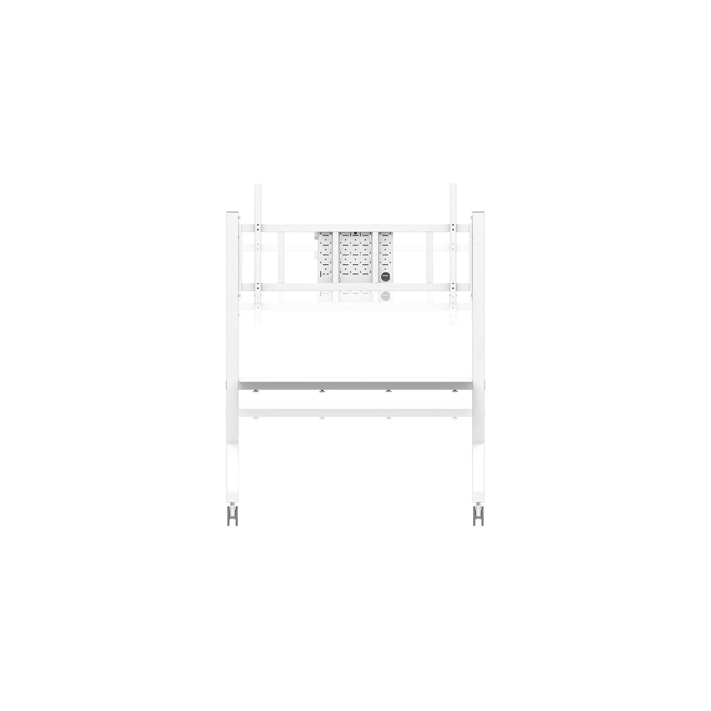 Neomounts MOVE GO XL MOBILE FLOOR STAND (FAST INSTALL, HEIGHT ADJUSTABLE), WHITE