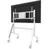 Neomounts MOVE GO XL MOBILE FLOOR STAND (FAST INSTALL, HEIGHT ADJUSTABLE), WHITE