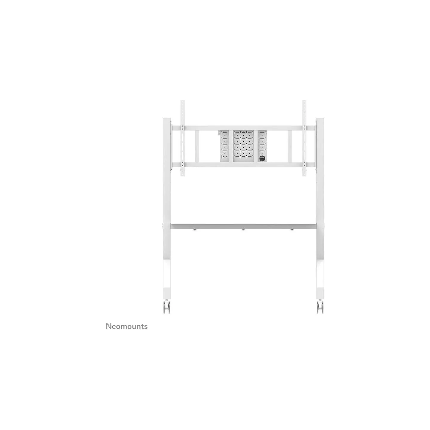 Neomounts MOVE GO XL MOBILE FLOOR STAND (FAST INSTALL, HEIGHT ADJUSTABLE), WHITE