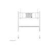 Neomounts MOVE GO XL MOBILE FLOOR STAND (FAST INSTALL, HEIGHT ADJUSTABLE), WHITE