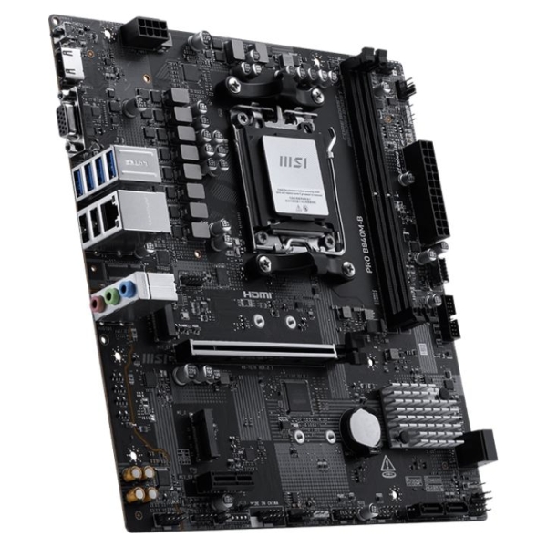 MSI PRO B840M-B | Processor family AMD | Processor socket AM5 | DDR5 | Supported hard disk drive interfaces SATA, M.2 | Number o