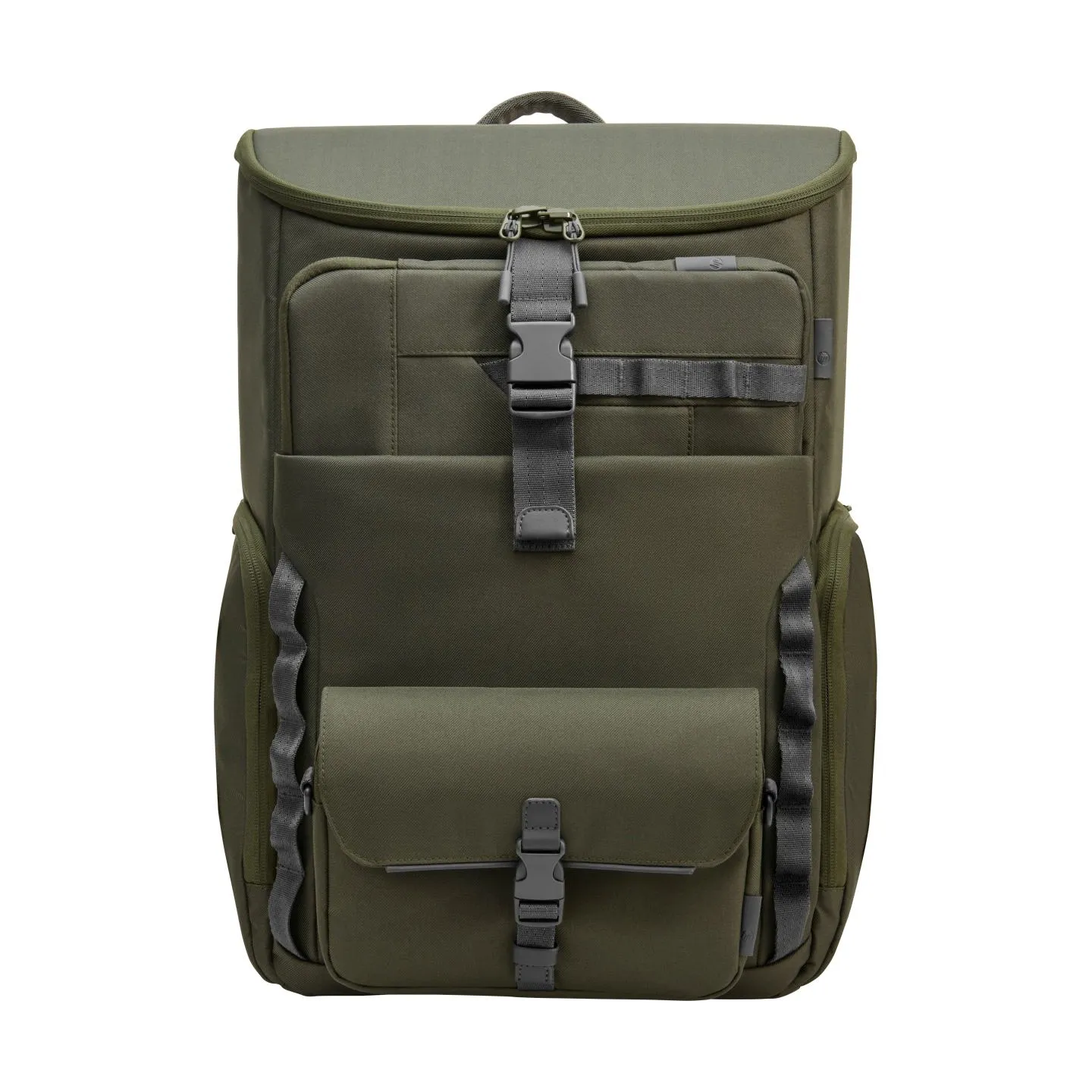 HP Modular 15.6 Backpack, 3-in-One (RFID Pouch, Backpack, Sleeve), Water Resistant with Rain Cover, Cable Pass-through, 27 Liter