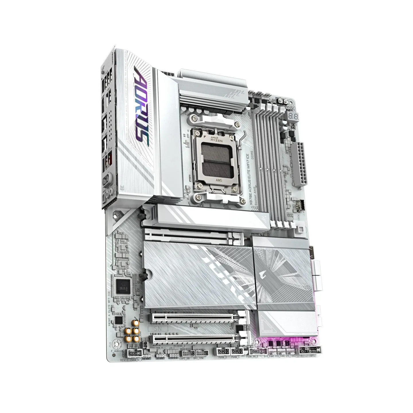 Gigabyte X870E AORUS ELITE WIFI7 ICE | Processor family AMD | Processor socket AM5 | DDR5 | Supported hard disk drive interfaces