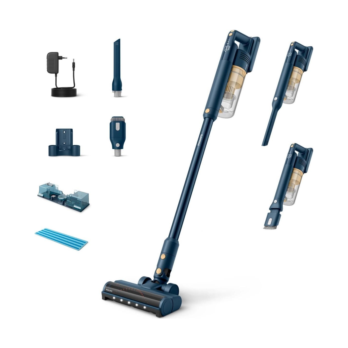 Philips 5000 Series Cordless Stick vacuum cleaner XC5043/01, Up to 60 min, 15 min of Turbo / XC5043/01