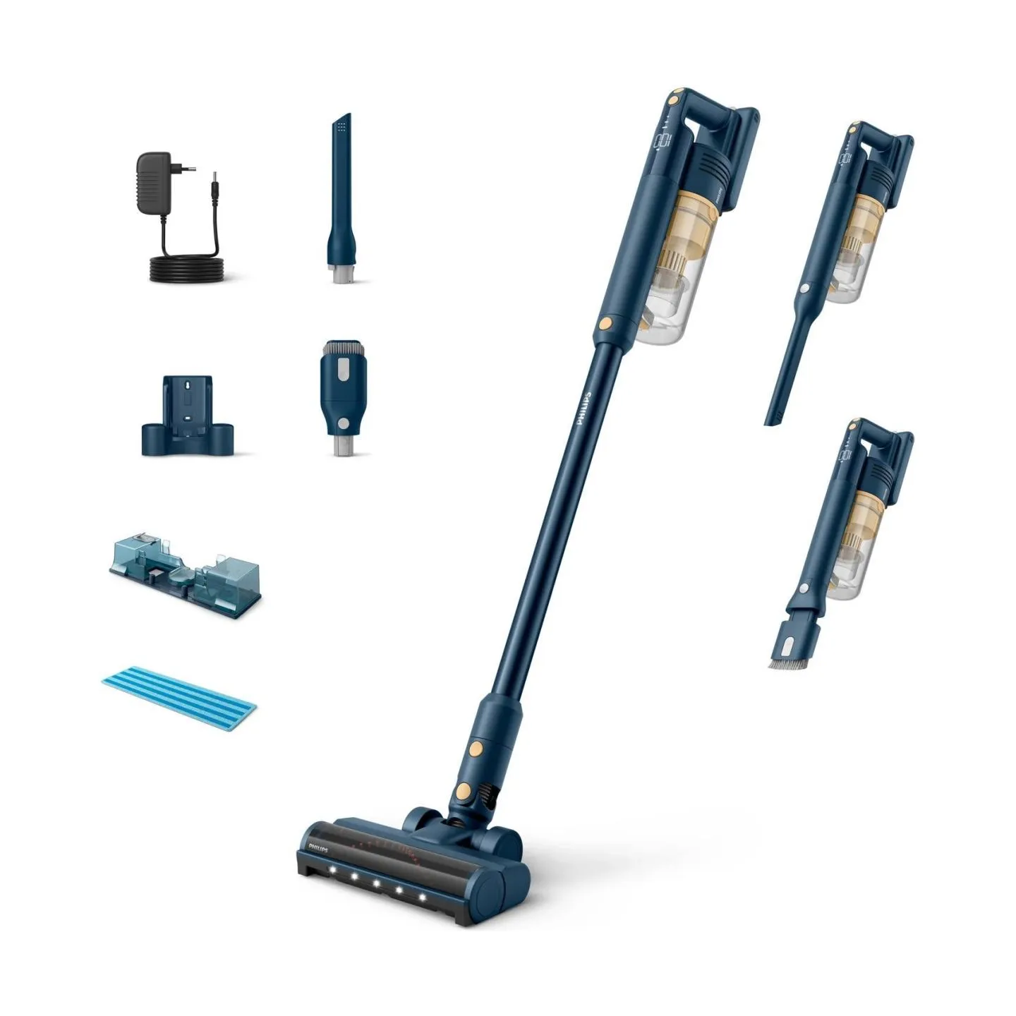 Philips 5000 Series Cordless Stick vacuum cleaner XC5043/01, Up to 60 min, 15 min of Turbo / XC5043/01