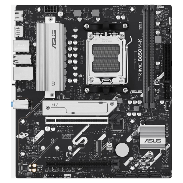 Asus PRIME B850M-K | Processor family AMD | Processor socket AM5 | DDR5 | Supported hard disk drive interfaces SATA, M.2 | Numbe