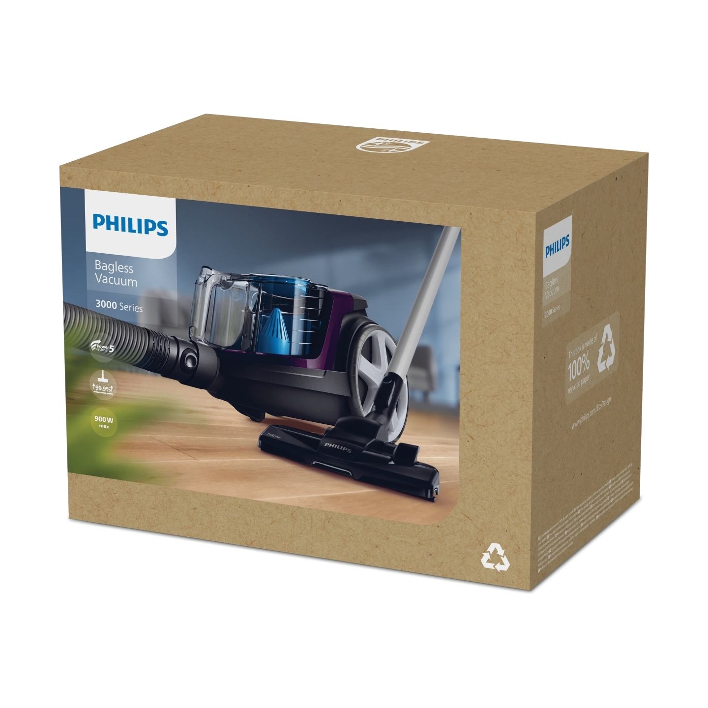 Philips PowerPro Compact Bagless vacuum cleaner FC9333/09 650W Allergy filter 1,5L / FC9333/09