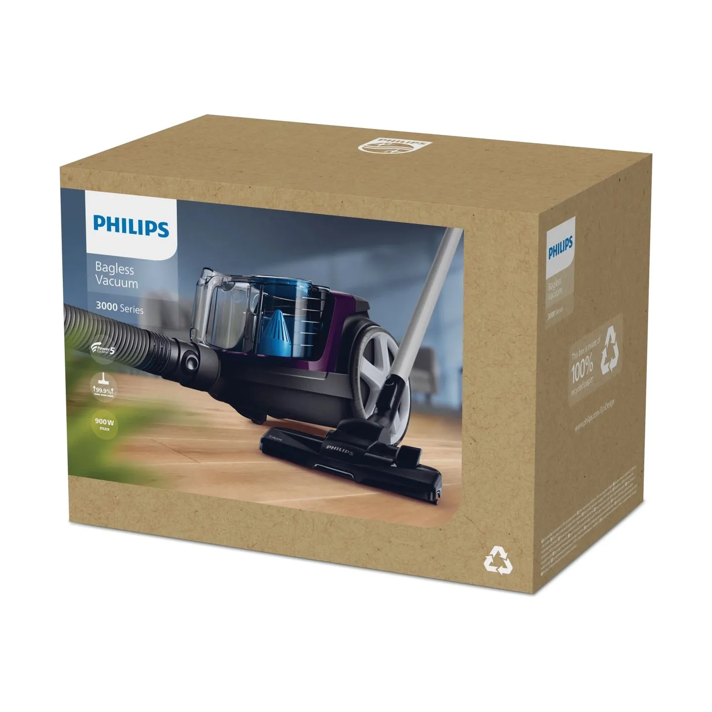 Philips PowerPro Compact Bagless vacuum cleaner FC9333/09 650W Allergy filter 1,5L / FC9333/09