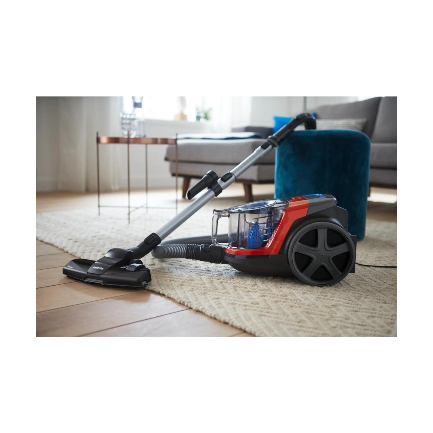Philips PowerPro Compact Bagless vacuum cleaner FC9330/09 TriActive nozzle Allergy filter with PowerCyclone 5 Technology / FC933