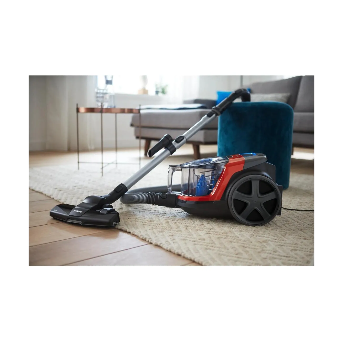 Philips PowerPro Compact Bagless vacuum cleaner FC9330/09 TriActive nozzle Allergy filter with PowerCyclone 5 Technology / FC933
