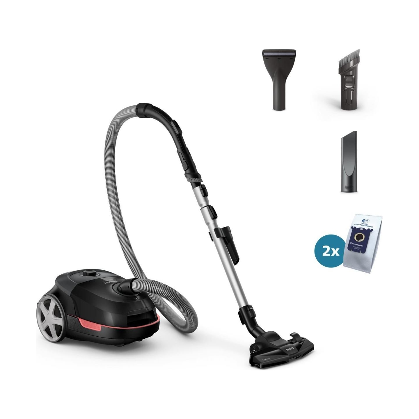 Philips Vacuum Cleaner|PHILIPS|XD5123/10|Bagged|900 Watts|Capacity 4 l|Noise 77 dB|Black|Weight 4.6 kg|XD5123/10