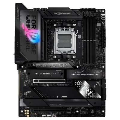Asus ROG STRIX X870E-E GAMING WIFI | Processor family AMD | Processor socket AM5 | DDR5 | Supported hard disk drive interfaces S
