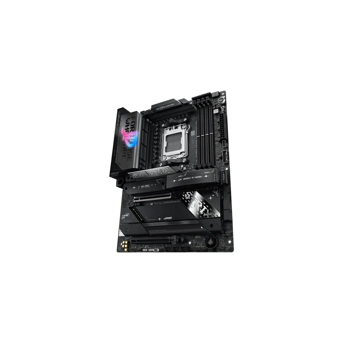 Asus ROG STRIX X870E-E GAMING WIFI | Processor family AMD | Processor socket AM5 | DDR5 | Supported hard disk drive interfaces S