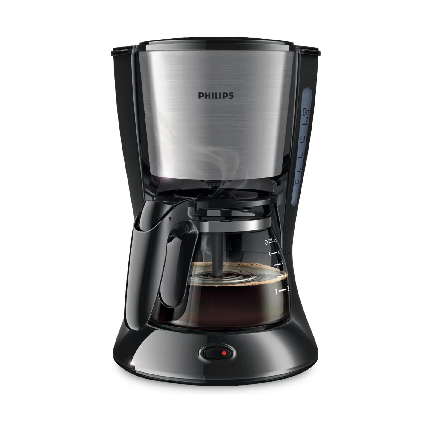 Philips Daily Collection Coffee maker HD7435/20 With glass jug Black & metal / HD7435/20