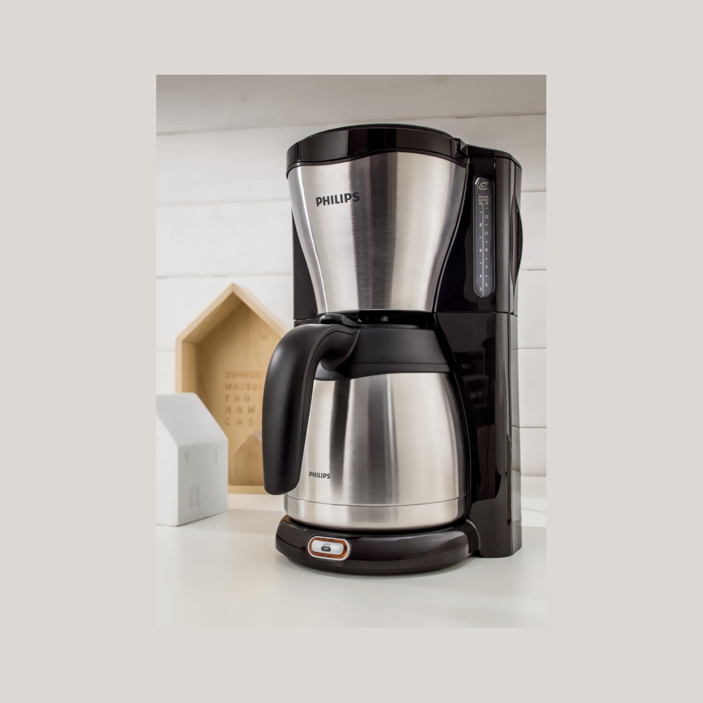 Philips | Coffee Maker | HD7546/20 | Drip | 1000 W | Black/Metal