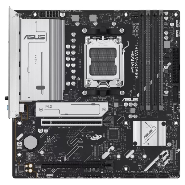 Asus PRIME B850M-A WIFI | Processor family AMD | Processor socket AM5 | DDR5 | Supported hard disk drive interfaces SATA, M.2 | 