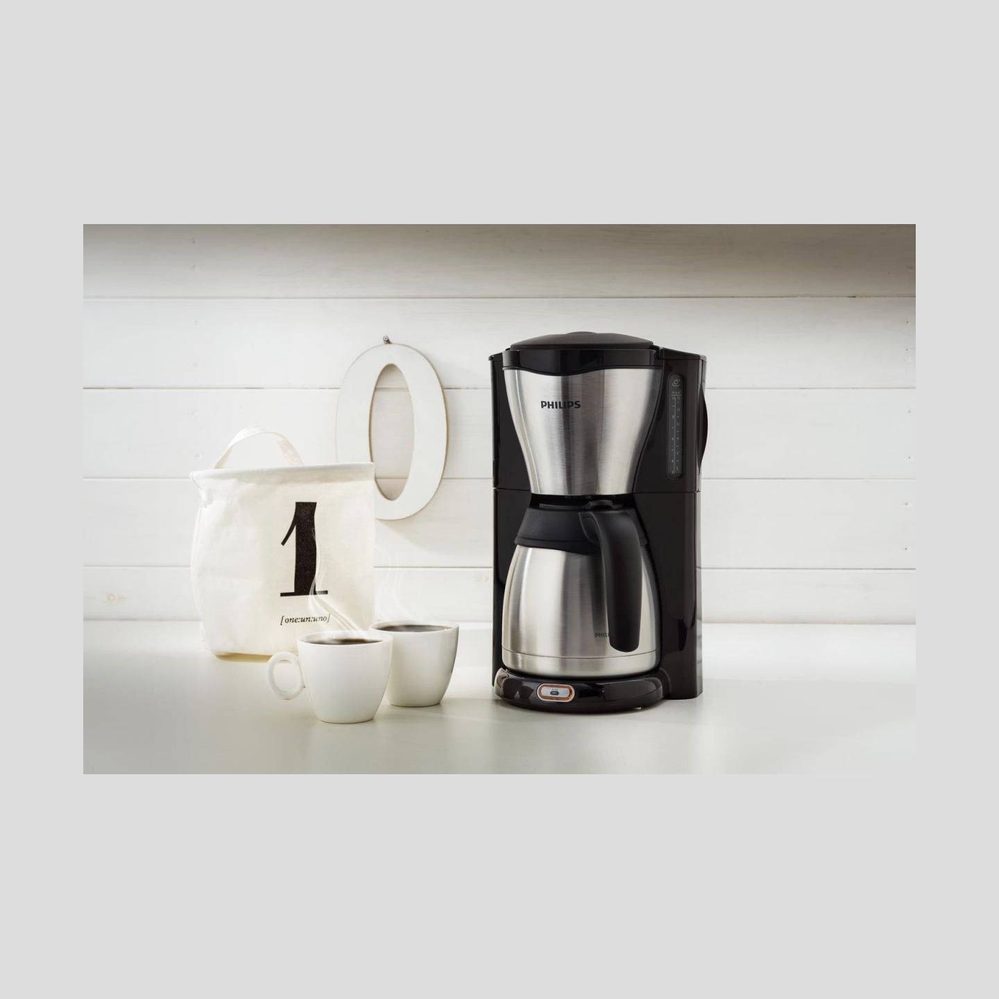 Philips | Coffee Maker | HD7546/20 | Drip | 1000 W | Black/Metal